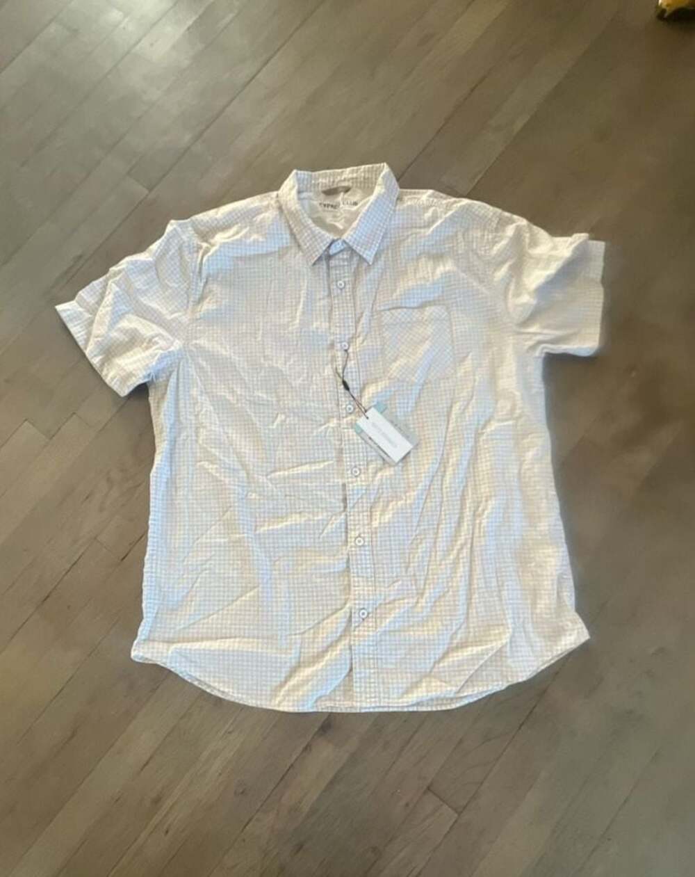 Cypress Club Men's Short Sleeve Button-Down Plaid Shirt